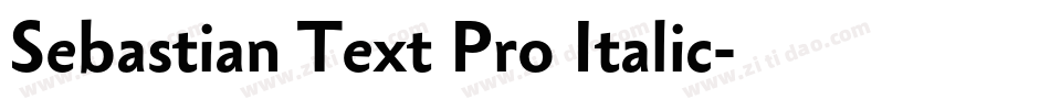 Sebastian Text Pro Italic字体转换